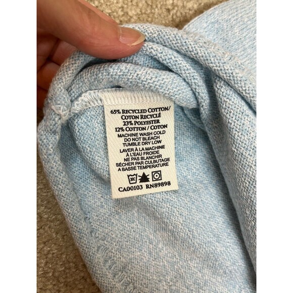 Cotton Country Girl/Women Sweater Light Blue Knit Round Neck Pullover Sz S/P - Picture 4 of 9